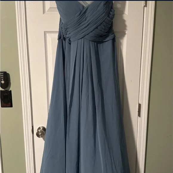 Mori Lee | Dresses | Slate Blue Dress | Poshmark